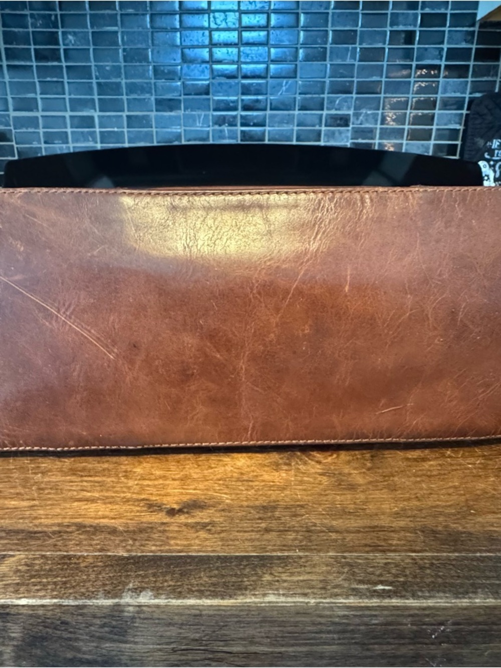 FRYE MELISSA DARK BROWN COGNAC LEATHER SHOULDER TOTE/BAG/PURSE DB138 - Picture 5 of 16